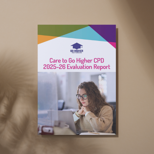 Cover of Care to Go Higher 2025-26